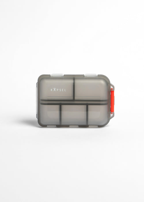 Medical organiser box for medicines at home, weekly layout for morning, day and evening