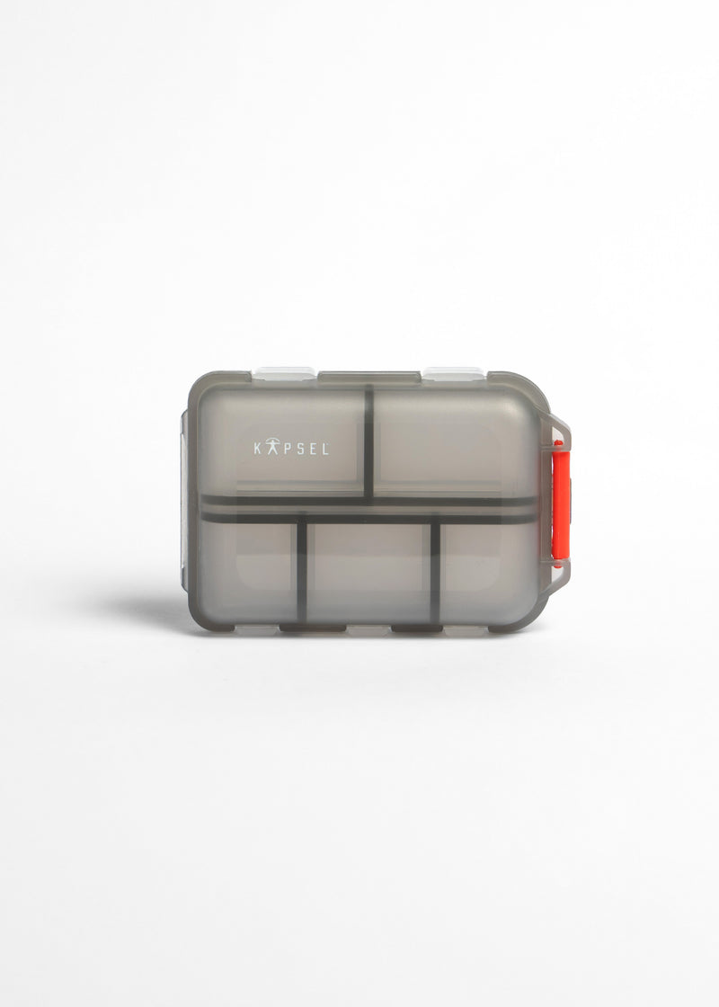 Medical organiser box for medicines at home, weekly layout for morning, day and evening